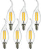 Sunlite 41745 LED Filament CA11 Flame Tip Chandelier Light Bulb, 4 Watts