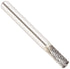Drill America SB-1 Carbide Burr/Rotary File - Cylindrical End-Cut Double Cut, 1/4" Dia. x 5/8" Cut Length