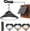 Lixada Solar Powered Pendant Lamp Outdoor IP66 Waterproof Hanging Lights with Remote