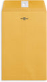 Blue Summit Supplies 100 Clasp Envelopes 6” x 9” with Gummed Seal, Small Mailing Envelopes for Cash, Bulk 100 Pack