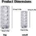 Generic 16 (2pcs,Large) Colors Rose Rays Crystal Diamond Table Lamp, RGB Color Changing Lamp with Touch & Remote, USB