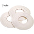 3 Rolls Double Sided Foam Tape, PE Roll Double Faced Sponge Adhesive Mounting Tape (1/8 Inch by 50 Feet)