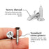 100 PCS Self Tapping Screws M4 x 30m Phillips Flat Head Wood Screws Stainless Steel Countersunk Screws for Home Repair DIY Projects