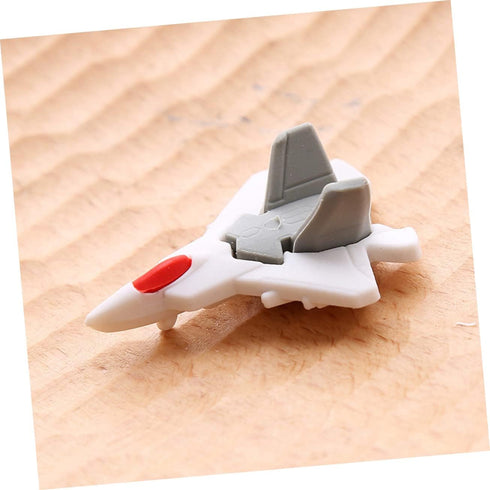 TOYANDONA 18pcs Mini Pencil Erasers, Novelty Puzzles for Kids, Airplane Model Toy, Holiday Bag Filler