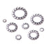 Hilitchi 300-Pcs Assortment Kit of 304 Stainless Steel External Tooth Star Lock Washers - M2.5 M3 M4 M5 M6 M8 M10 M12