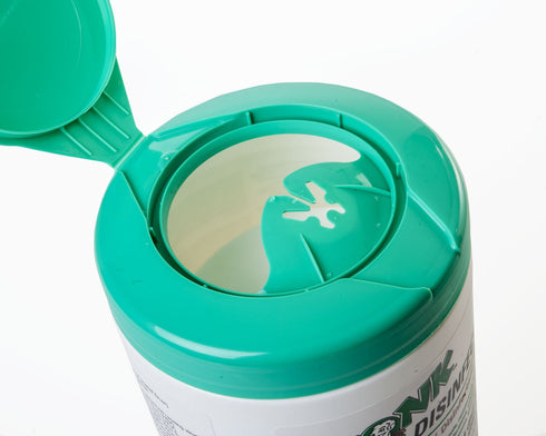 DREUMEX Monk Disinfectant Wipes, Large Lemon Breeze, Value Pack of 6 Canisters, 80 Count Each