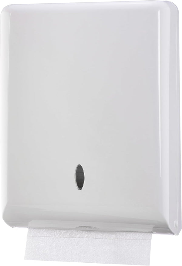 Commercial Paper Towel Dispenser Wall Mount, Holds 500 Multifold, Trifold, Z Fold,