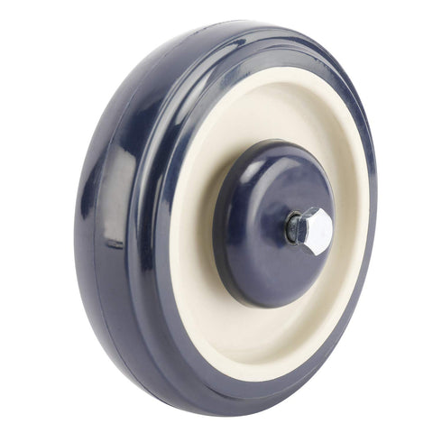 4 Pack 5'' DasMarine Shopping Cart Replacement Wheels, Diameter Shopping Cart Caster Wheels with Axles Bolts for Retail