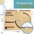 Habit Tracker Journal 2021 Goal Planner, Spiral Binding Weekly Monthly Calendar & Notepad, 12+1 Month Undated
