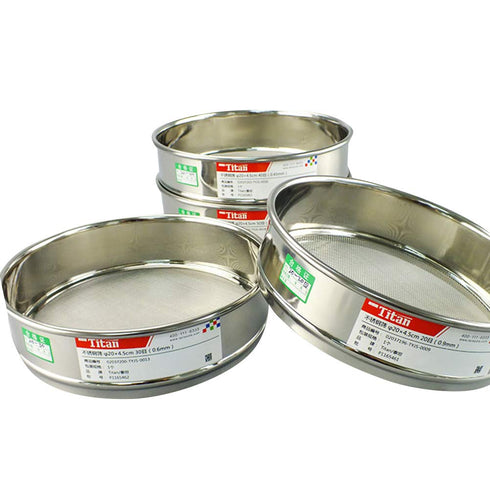 f20×4.5cm 304 Stainless Lab Sieves, Economy Test Sieve with 304 Stainless Steel Wire Cloth