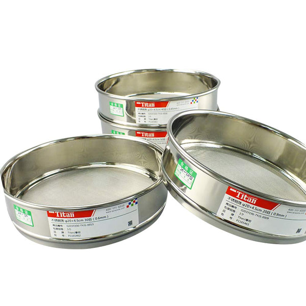 f20×4.5cm 304 Stainless Lab Sieves, Economy Test Sieve with 304 Stainless Steel Wire Cloth