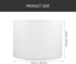 Bulb, (13 inch) Angoily Cloth Lampshade, Drum Lamp Shades, Barrel, Clip on Fabric, Small for Table and Floor Light