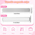 Blulu 12 Pcs Magnetic Metal Strips for Bulletin Board, Stainless Iron, Adhesive Backing, Silver, Home Office School