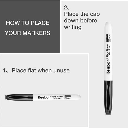 Basic Fine Tip Dry Erase Markers, Black, 72 Count Low-Odor Whiteboard Markers Bulk for Office Supplies