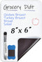 INMORVEN Small White Board, 8"x6" Magnetic Dry Erase Menu Planner for Fridge, Grocery List with Markers and Eraser