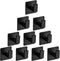 Bath Towel Hook, 10 Pack Self Adhesive Square Coat Hooks, Heavy Duty Wall Hooks for Bathroom Bedroom Kitchen