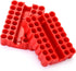 QWORK Screw Bit Holder Storage Box, 4 Pack with 33 Hole Hex Bit Holder Rack