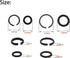 1/2" & 3/8" Impact Wrench Retainer Rings with O-Ring, Electric/Pneumatic Wrench, 6+6/Sets, Black