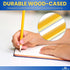 Pre Sharpened Pencils #2, 1InTheOffice, 2 HB, Wood-Cased, Black Lead, Yellow Barrel (144) with Eraser