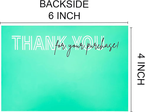 RXBC2011 Package Pack 50 Thank you for your purchase Cards client appreciation Postcard Cards Insert for online