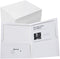 Two-Pocket Folders, White Glossy Laminated Paper, Letter Size, Holds 100 Sheets, Box of 50