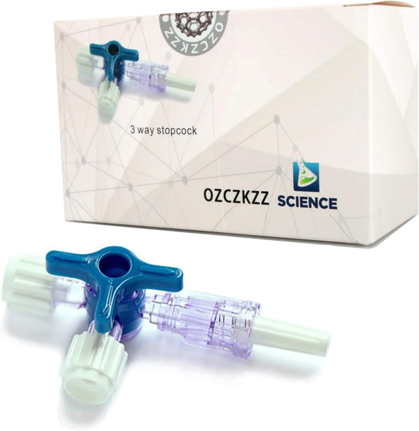 Luer Stopcocks 3-Way, Sterile Individual Package, 10 Pcs, Luer Connections
