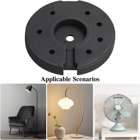 Counterweight Holibanna Weighted Block Base for Floor Lamps - Sturdy Metal for DIY Lighting Ideal for Table and Floor