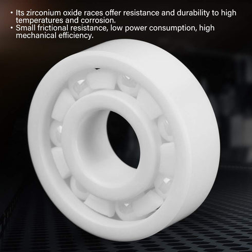 6000 2RS 10x26x8mm Ceramic Ball Bearing - Hilitand High Precision Full Ceramic ZrO2 Bearing