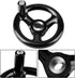 Hand Wheel Three-Spoke Lathe Controller: Hand Crank Revolving Handwheel for Woodworking Industrial Machine Tools.