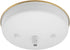 Aspen Creative 21528-21 White,5-1/8 Diameter,11mm Ceiling Canopy Kit with Warm Brass Trim for Chandelier and Pendant