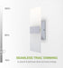 12 Inch 12W 2700K-5000K Dimmable ASD Indoor LED Wall Sconce - Brushed Nickel Wall Sconce Lights for Living Room