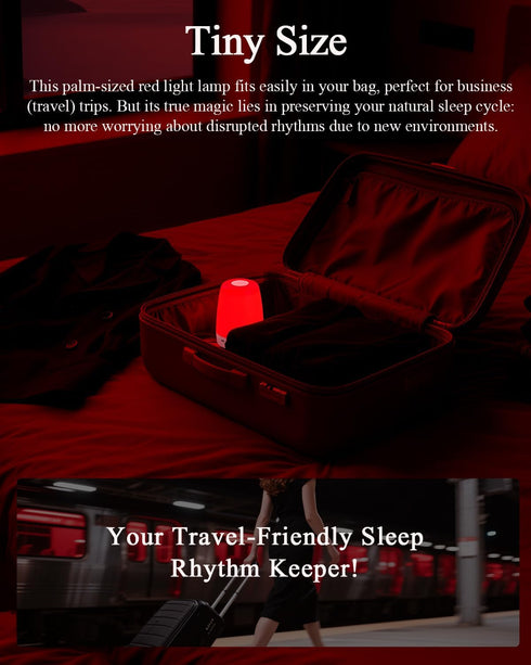 Generic 670nm 2 3 2H Red Light Night Light for Bedroom - Sleep-Enhancing Lamp, Color Mode, Brightness Level, Touch