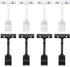 Mlici Sign Clips Merchandise Sign - Plastic Adjustable Clip Sign Holder Stand, 8 Pieces Clip-on Style for Shelf Label
