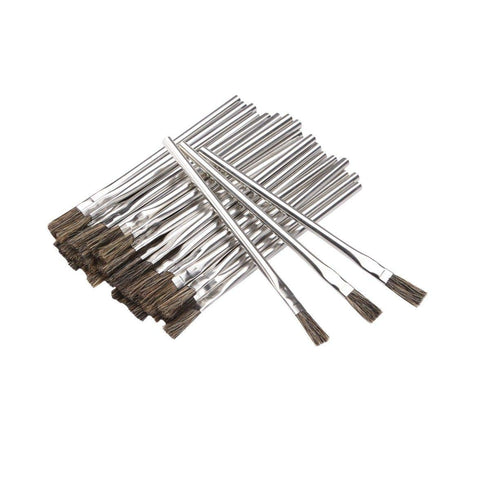 72pcs 1/2 inch Flexible Horsehair Bristle Acid Brushes