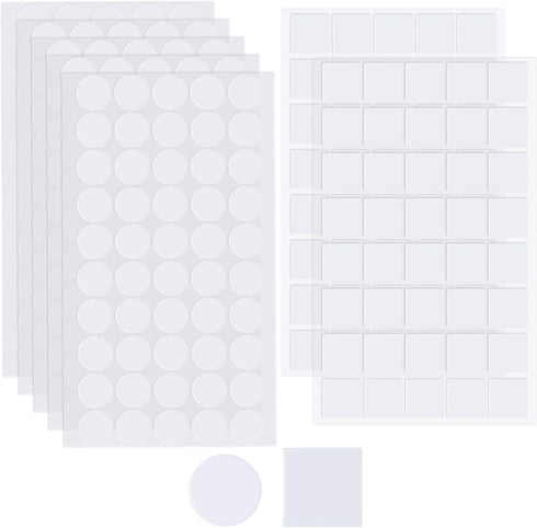 Zonon 280 Pieces Double Sided Sticky Dot Stickers, Removable Adhesive Squares for Art, Wall Decorations