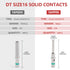 Newdeli 30 Pairs Deutsch DT Connectors Size 16 Solid Contacts, 0460-215-16141 Male Pins / 0462-209-16141 Female Sockets, 14-20 AWG Wire Gauge Solid Contacts Terminal Kit
