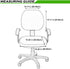 Smiry Stretch Jacquard Office Computer Chair Covers - Removable Washable Universal Desk Slipcovers in Black