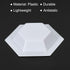 PATIKIL Hexagonal Weigh Boats - 10 Pack Plastic Small Scale Trays for Weighing and Mixing, White