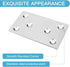 6PCS Mending Plates, 3.11'' x 1.57'' Flat Metal Bracket with Holes, Stainless Steel Connector