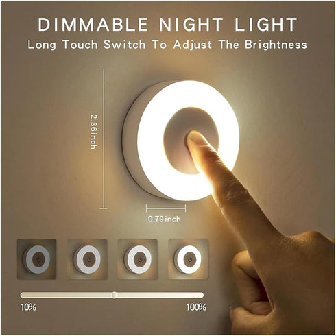 LDGSUPH Dimmable Use(4Pcs) Fit for LED Touch Control Baby Night Light - USB Rechargeable Wireless Portable Nursery Lamp