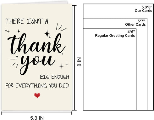 GVMGVM Funny Thank You Card for him her,Cute Thank You Gift for Boss Leader Teacher Doctor Nurse Healthcare Worker
