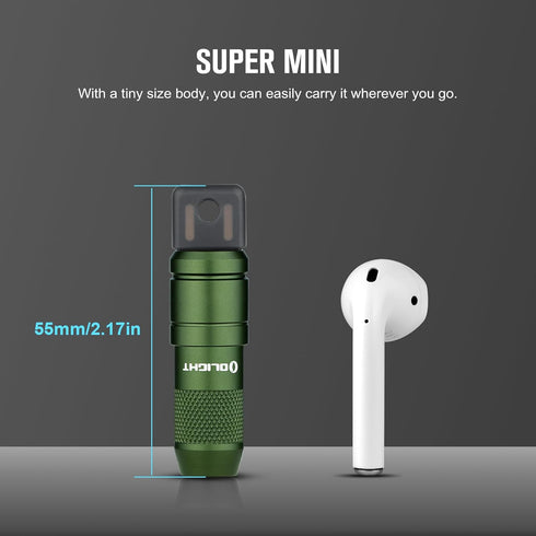 OLIGHT IMINI 2 EDC Rechargeable Keychain Flashlight - 50 Lumens Compact Mini Light for Everyday Carry