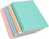 Yansanido Spiral Notebook, 4 Pcs A5 Thick Plastic Hardcover, 80 Sheets - 160 Pages Journals for Study and Notes (Light