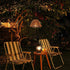 EcoGehen Bulbs 4*AA Battery Operated Pendant Light Outdoor Chandelier for Gazebo Hanging Lamp with LED Rattan Shade