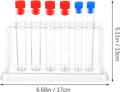 TEHAUX 1 Set Laboratory Tube Holder, Test Tube Rack Kit with Plastic Stand