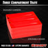 Ernst Manufacturing Toolbox Tray: Stackable Garage Organizer Tray in Green with 3 Compartments - Ideal for Trades, Mechanics, Electricians, Plumbers, Household Use, Hobbies, and More - Heavy Duty by Ernst Manufacturing