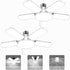 Kofarrten LED Garage Lights, 80W LED Garage Ceiling Lights with 5 Deformable Panels,