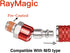 Industrial-Grade 1/4" Swivel Air Plug, 2-Pack 360 Swivel Steel Red Electrophoresis Plug, 1/4-Inch NPT Male