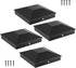 6X6 Post Caps for 5.5inx5.5in Wood Fence Post, Durable PP Plastic Cover with Mounting Screws, 4 Pcs, Black