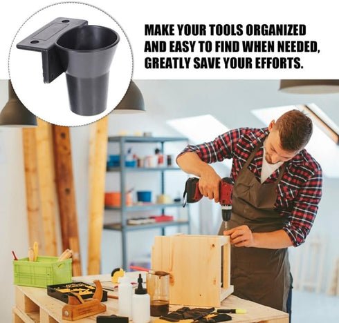 3pcs VOSAREA Electric Screwdriver Holder Wall Mount and Workbench Stand for Organized Storage of Electric Tools